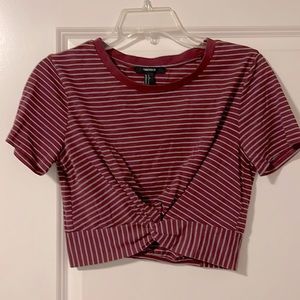 Striped crop top